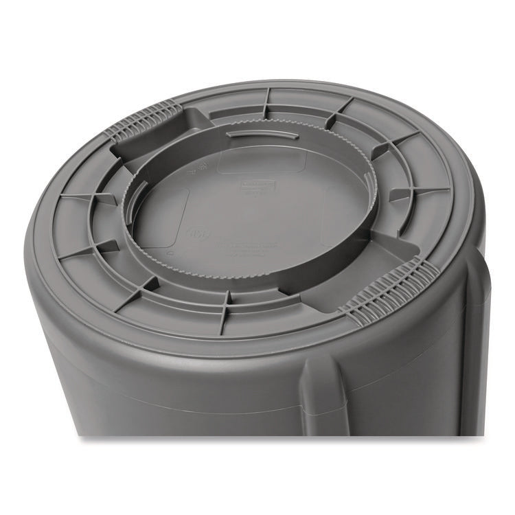 Brute Container, 44 gal, Plastic, White