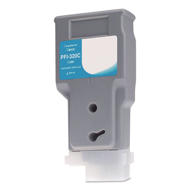 Compatible Cyan Ink, Replacement for PFI-320 (PFI-320C), 330 mL
