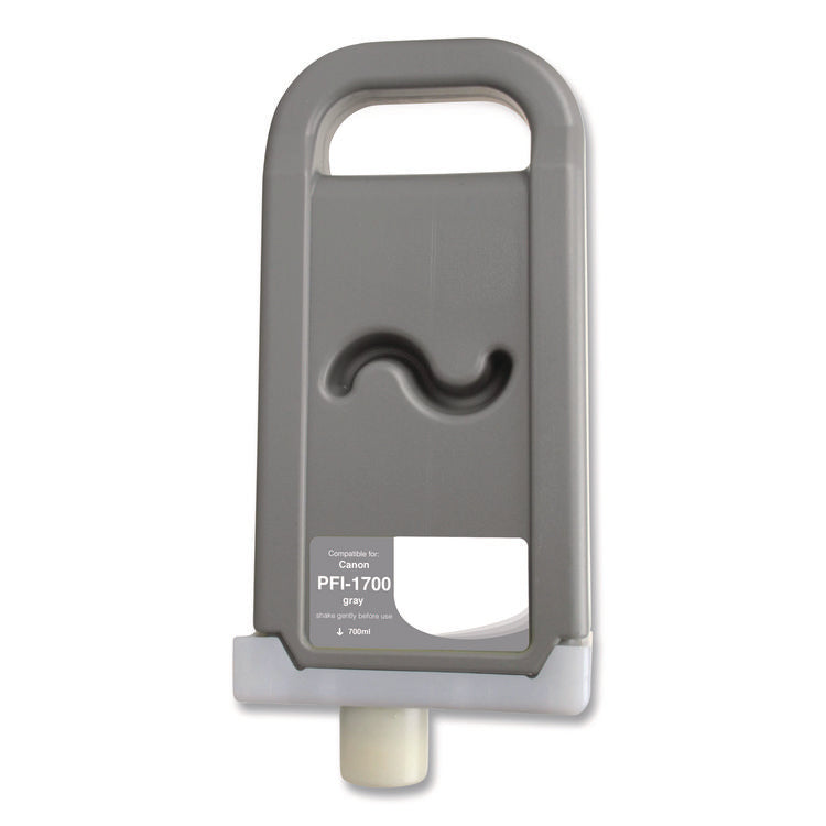 Compatible Gray Ink, Replacement for PFI-1700 (0781C001AA), 700 mL
