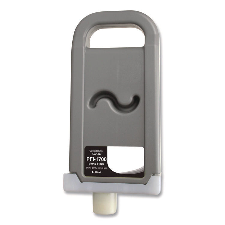 Compatible Photo Black Ink, Replacement for PFI-1700 (0775C001AA), 700 mL