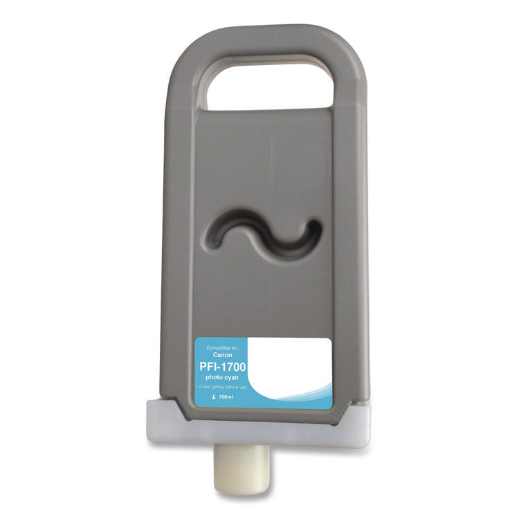 Compatible Photo Cyan Ink, Replacement for PFI-1700 (0779C001AA), 700 mL