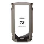 Remanufactured Matte Black High-Yield Ink, Replacement for 72 (C9403A), 130 mL