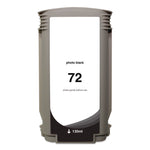 Remanufactured Photo Black High-Yield Ink, Replacement for 72 (C9370A), 130 mL