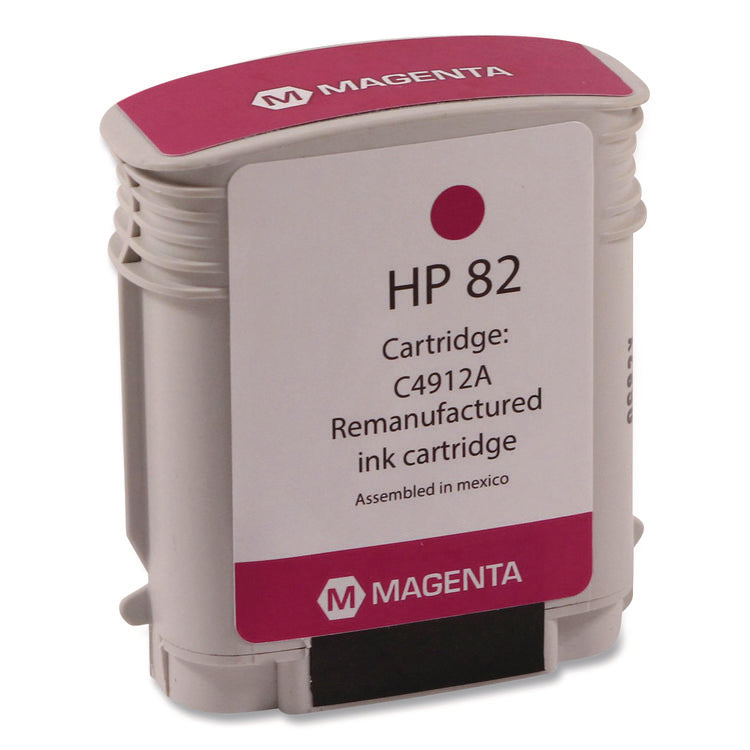 Remanufactured Magenta High-Yield Ink, Replacement for 82 (C4911A), 69 mL