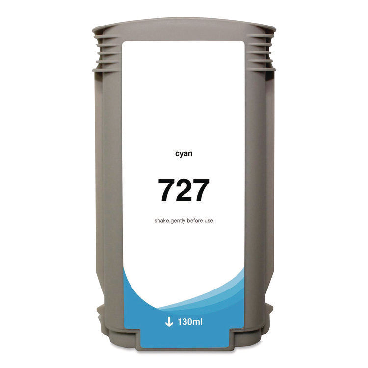 Compatible Cyan Ink, Replacement for 727 (B3P19A), 130 mL