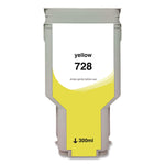 Compatible Yellow Ink, Replacement for 728 ( F9K15A), 300 mL