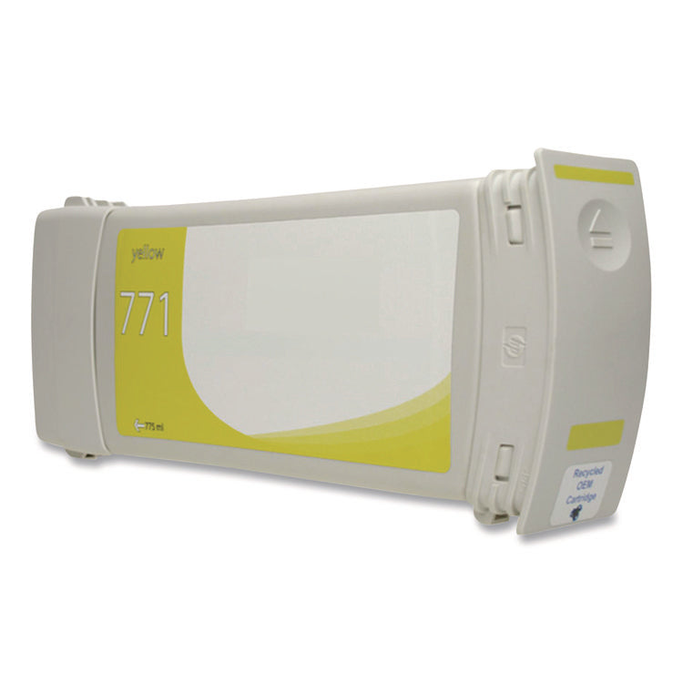 Remanufactured Yellow Ink, Replacement for 771 (CE040A, B6Y18A) 775 mL