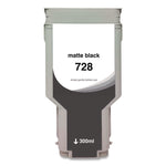 Compatible Matte Black Ink, Replacement for 728 (F9J68A), 300 mL