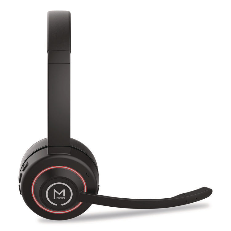 Sanctuary Wireless Noise Canceling UC Headset with Boom Mic HS6750ANC, Binaural, Over the Head Headset