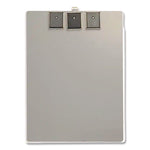 Officemate Aluminum Magnetic Clipboard, 1.5" Clip Capacity, Holds 8 x 11 Sheets, Gray