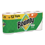 Kitchen Roll Paper Towels, 2-Ply, White, 10.5 x 11, 75 Sheets/Roll, 4 Triple Rolls/Pack, 6 Packs/Carton