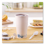Recycled Content PCF Paper Hot Cups, ProPlanet Seal, 20 oz, White/Blue, 600/Carton