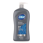 Men Refresh 3-in-1 Body, Hair and Face Wash, Blue Sage, 32 oz, 4/Carton