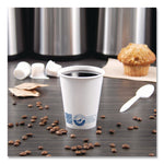Recycled Content PCF Paper Hot Cups, ProPlanet Seal, 8 oz, White, 50/Pack