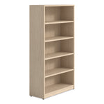 Alera Seville Series Bookcase, Five-Shelf, 35.43w x 13.78d x 65h, Maple