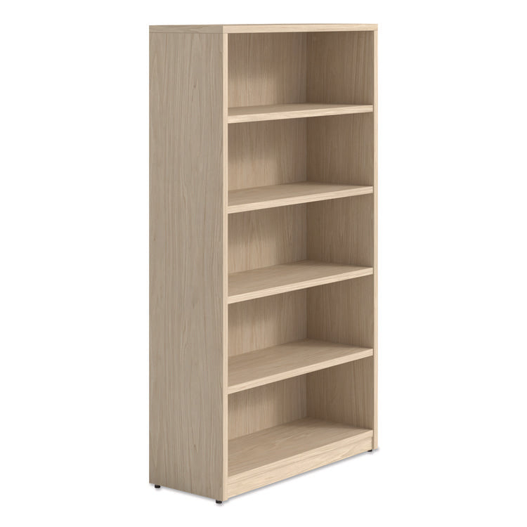 Alera Seville Series Bookcase, Five-Shelf, 35.43w x 13.78d x 65h, Maple