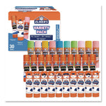 Glue Stick Variety Pack, 0.21 oz, Dries Clear, 30/Pack