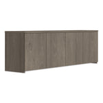 Alera Seville Hutch with Doors, 4 Compartments, 70.87w x 15.75d x 21.77h, Walnut