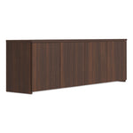 Alera Seville Hutch with Doors, 4 Compartments, 70.87w x 15.75d x 21.77h, Mahogany