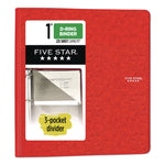 1" Plastic Binder, 3 Rings, 1" Capacity, 11 x 8.5, Randomly Assorted Color