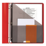 1" Plastic Binder, 3 Rings, 1" Capacity, 11 x 8.5, Randomly Assorted Color