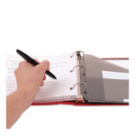 1" Plastic Binder, 3 Rings, 1" Capacity, 11 x 8.5, Randomly Assorted Color