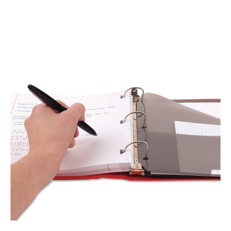 1" Plastic Binder, 3 Rings, 1" Capacity, 11 x 8.5, Randomly Assorted Color