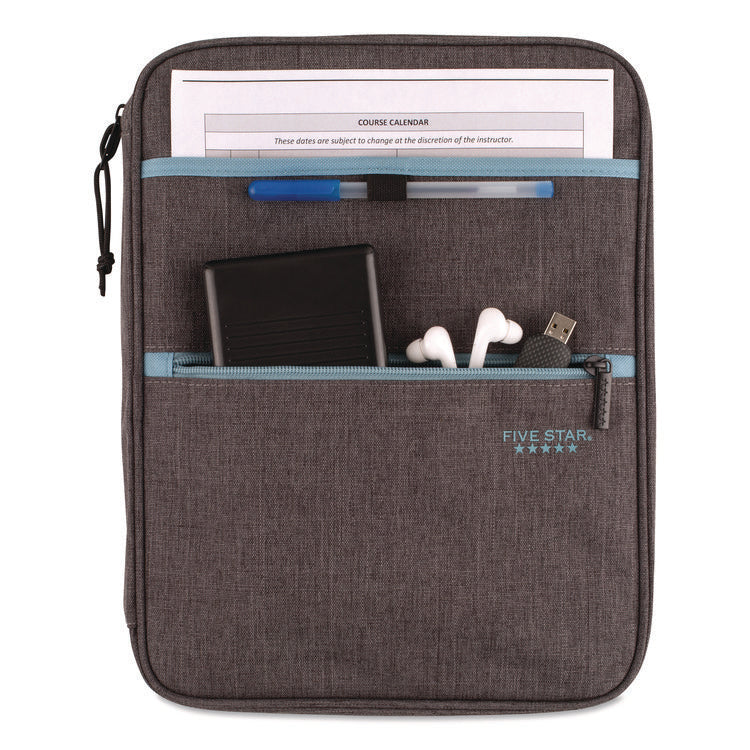 1" Carry All Zip Binder, 3 Rings, 1" Capacity, 11 x 8.5, Randomly Assorted Color