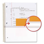 Brushy Moves Pastel Waves Design Notebook w/ Study App, 1-Subject, Wide/Legal Rule, Assorted Cover Color, (80)11 x 8.5 Sheets