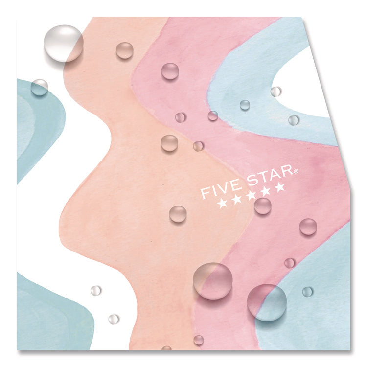 Brushy Moves Pastel Waves Design Notebook w/ Study App, 1-Subject, Wide/Legal Rule, Assorted Cover Color, (80)11 x 8.5 Sheets
