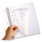 Brushy Moves Pastel Waves Design Notebook w/ Study App, 1-Subject, Wide/Legal Rule, Assorted Cover Color, (80)11 x 8.5 Sheets