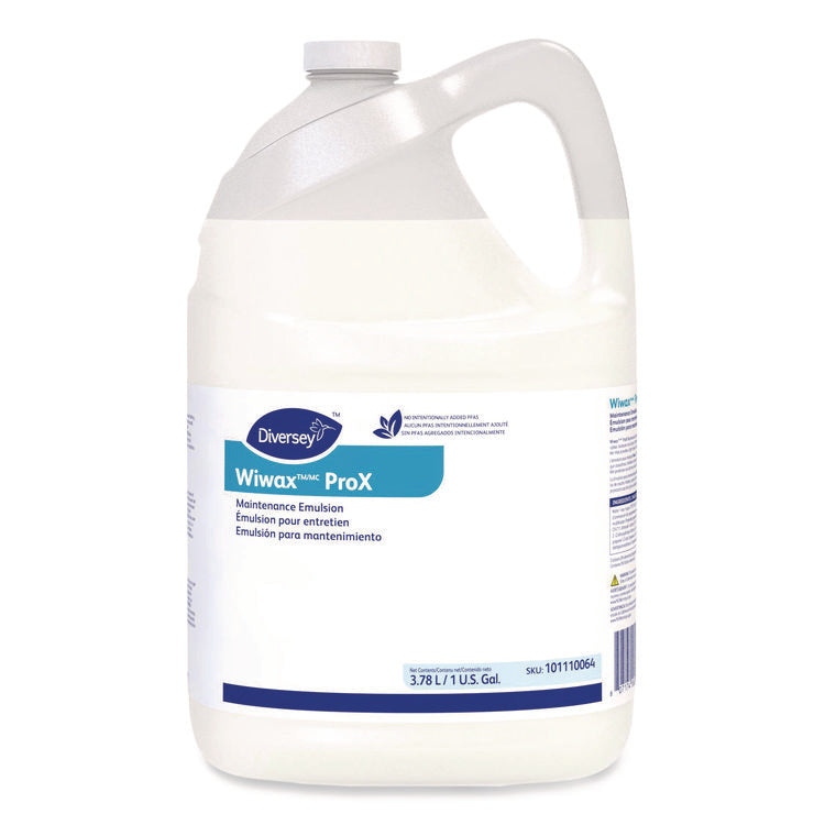 Wiwax ProX Maintenance Emulsion, 1 gal Bottle, 4/Carton