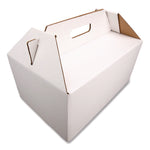 Carryout Barn Boxes, Large Corugated, 12 x 18 x 9, White/Kraft, 25/Carton
