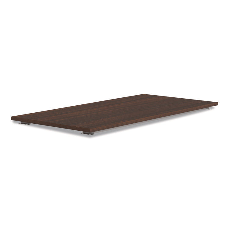 Seville Metal Leg Table Tabletop, Rectangular, 59.05w x 29.53d x 1h, Mahogany