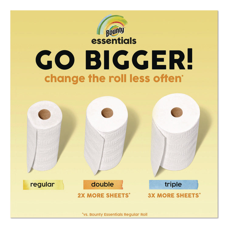 Essentials Select-A-Size Kitchen Roll Paper Towels, 2-Ply, 108 Sheets/Roll, 24 Rolls/Carton