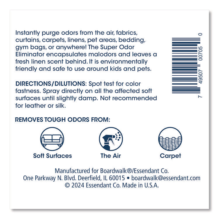 Fabric and Carpet Deodorizer, Fresh Scent, 32 oz Bottle, 6/Carton