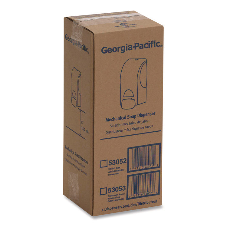 Soap Dispenser for 1,200 mL Bag-in-Box Refill, 4.6 x 5.6 x 10.7, Translucent White