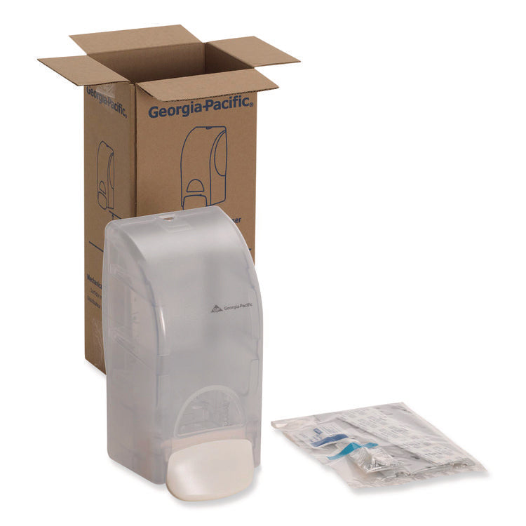 Soap Dispenser for 1,200 mL Bag-in-Box Refill, 4.6 x 5.6 x 10.7, Translucent White