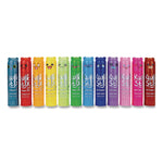 Kwik Stick Tempera Paint, 4" x 1", Assorted Colors, 12/Pack, 12 Packs/Carton