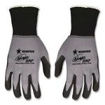 Ninja Nitrile Coating Nylon/Spandex Gloves, Small, Black/Gray, 12 Pairs