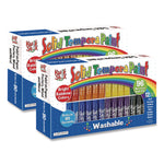 Kwik Stix Tempera Paint Set, 8 Assorted Colors, 96 Paint Sticks/Pack, 2 Packs/Carton
