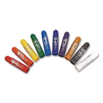 Kwik Stix Tempera Paint Set, 10 Assorted Colors, 10 Paint Sticks/Pack, 12 Packs/Carton