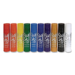 Kwik Stix Tempera Paint Set, 10 Assorted Colors, 10 Paint Sticks/Pack, 12 Packs/Carton