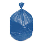 Eco Blend Max Can Liners, 23 gal, 0.8 mil, 28" x 45", Blue, 25 Bags/Roll, 10 Rolls/Carton