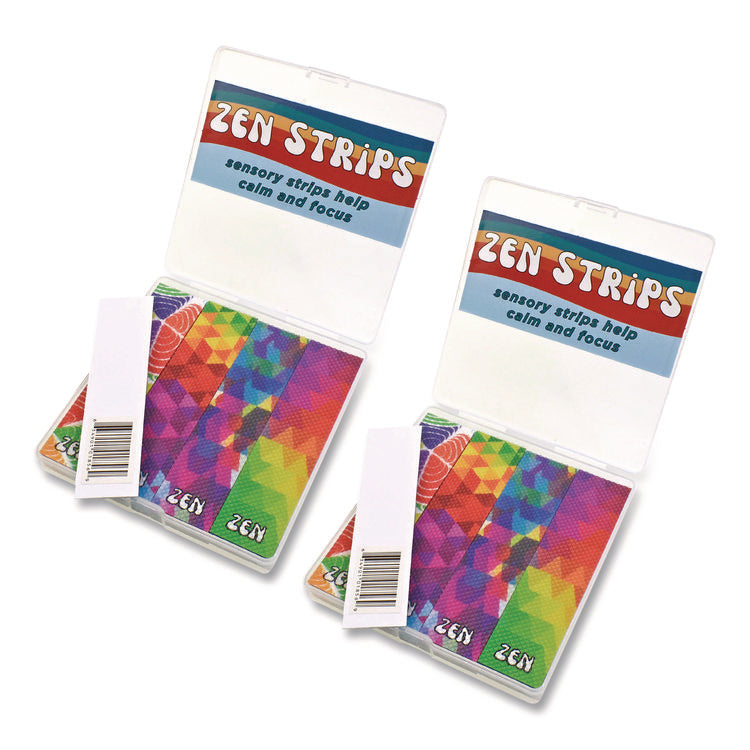 Zen Strips, Bumpy Brights Rainbow, Assorted Colors, 80/Carton