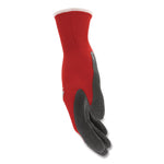 Ninja Flex Latex Coated Palm Gloves, EN388: 3131, 10" Long, Medium, Red/Gray, 12 Pairs