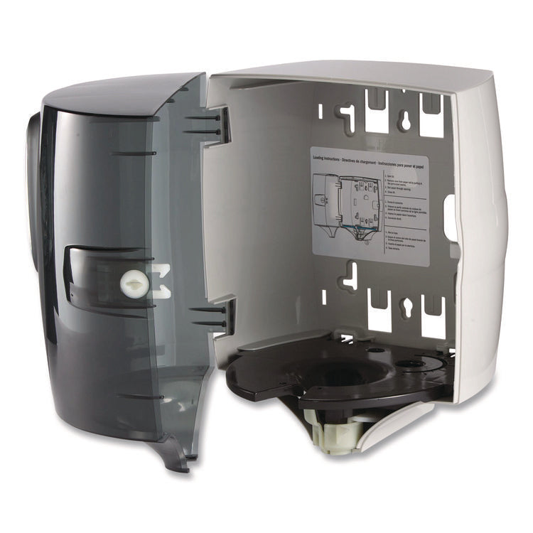Center-Pull Paper Towel Dispenser, 9.9 X 10 X 10.5, Translucent Smoke