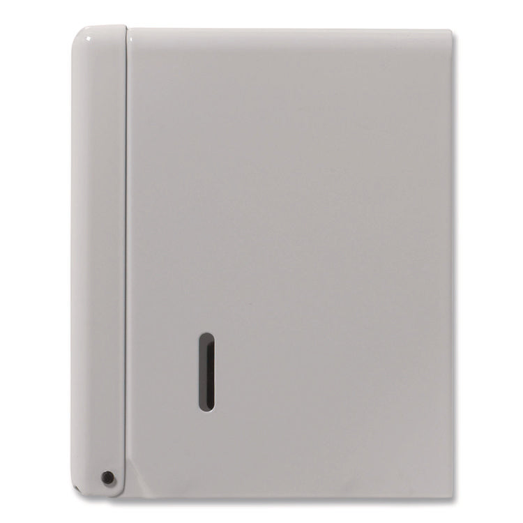 Space Saver Singlefold Towel Dispenser, Steel, 11.63 X 6.63 X 8.13, White