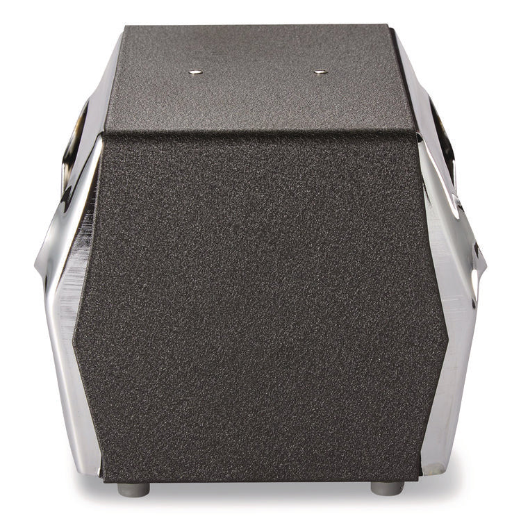 Tabletop Napkin Dispenser, 7.5" x 6" x 5.3", Black/Chrome