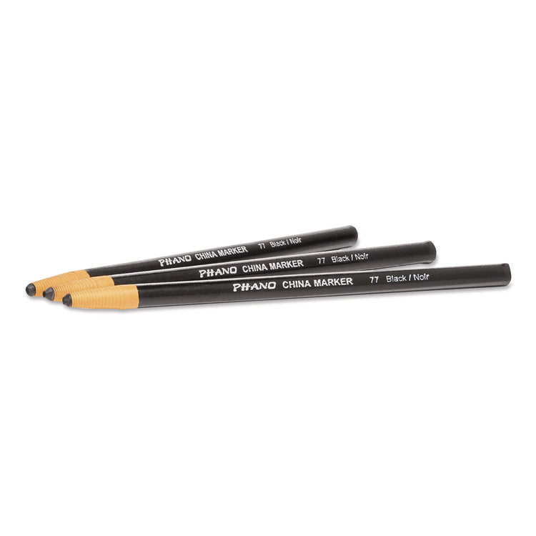 China Marker, Black, 12/Pack